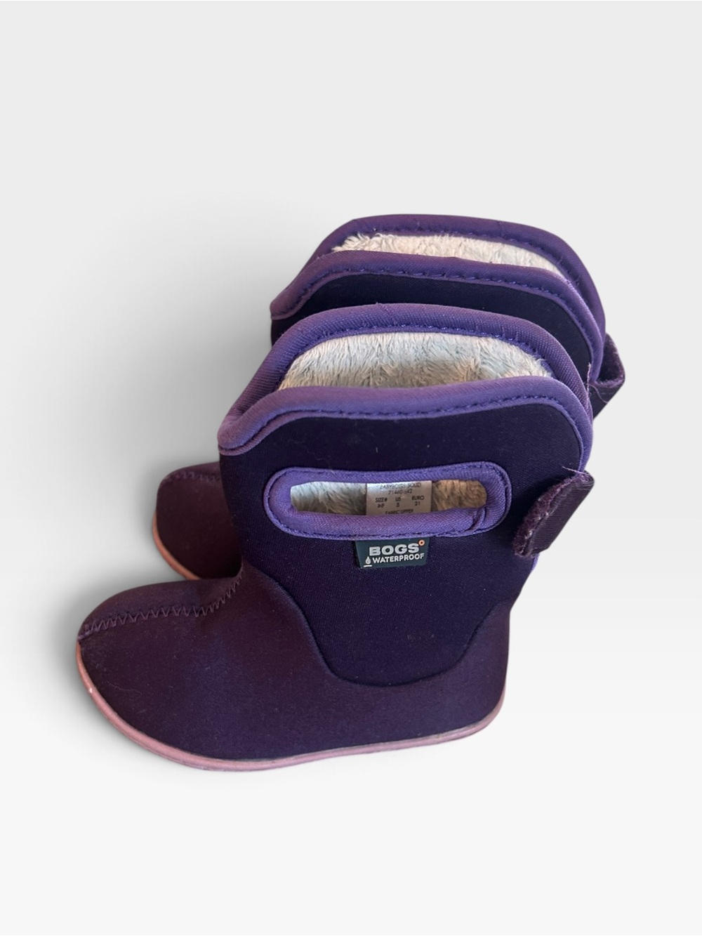 Bogs Kids Purple Waterproof Pull-On Winter Boots size 5
